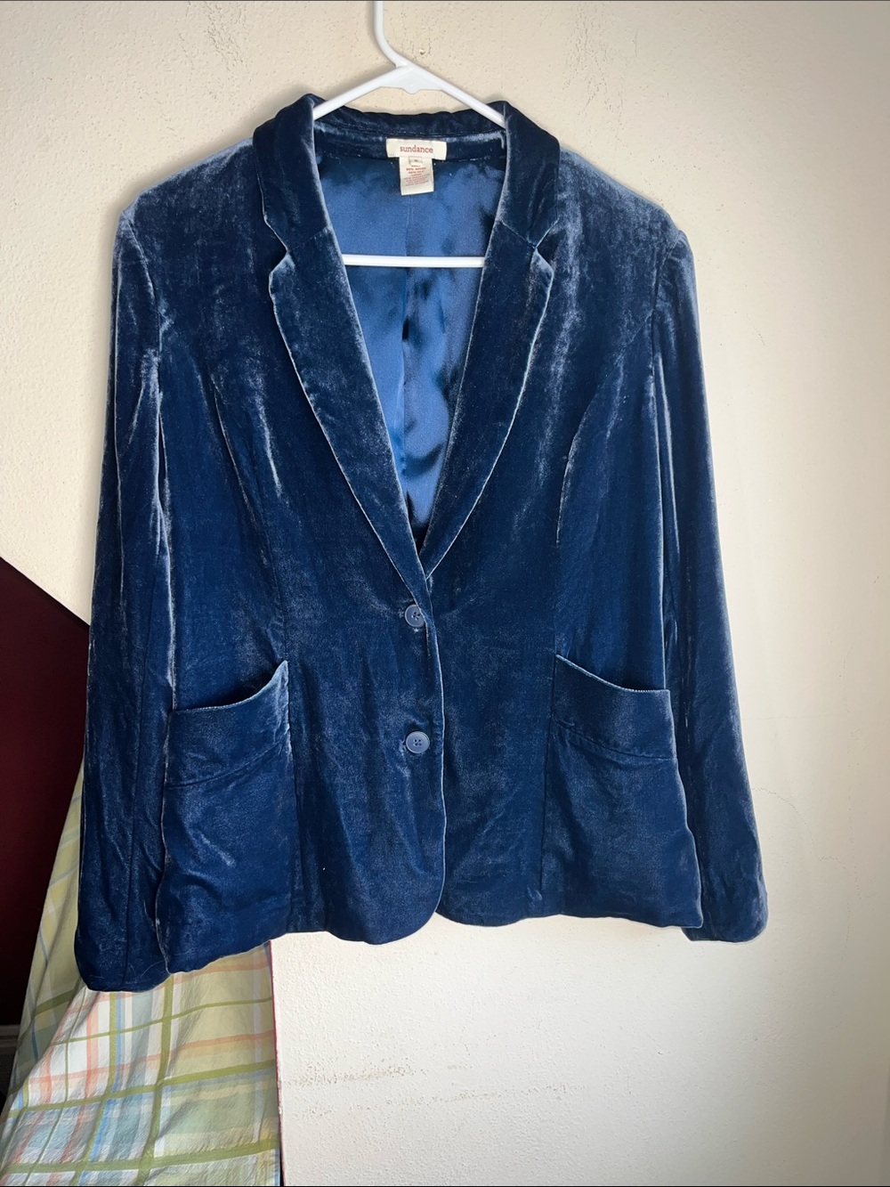 Sundance Deep Blue Velvet Blazer Jacket 6